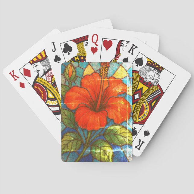 Baralho Vidro Hibiscus (Verso)