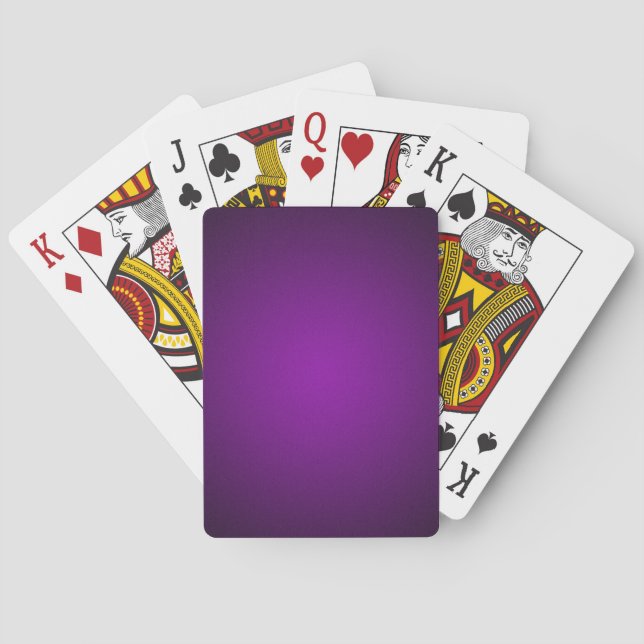 Baralho Vigneta Preto-Roxo Granulado (Verso)