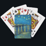 Baralho Vincent Van Gogh Starry Night Over the Rhone<br><div class="desc">A obra-prima Van Gogh Starry Night - Uma pintura de Vincent Van Gogh,  Starry Night Over the Rhone,  mostra uma noite cheia de estrelas,  e uma ponte. Pintado em Arles France à noite,  pintado em 1888.</div>