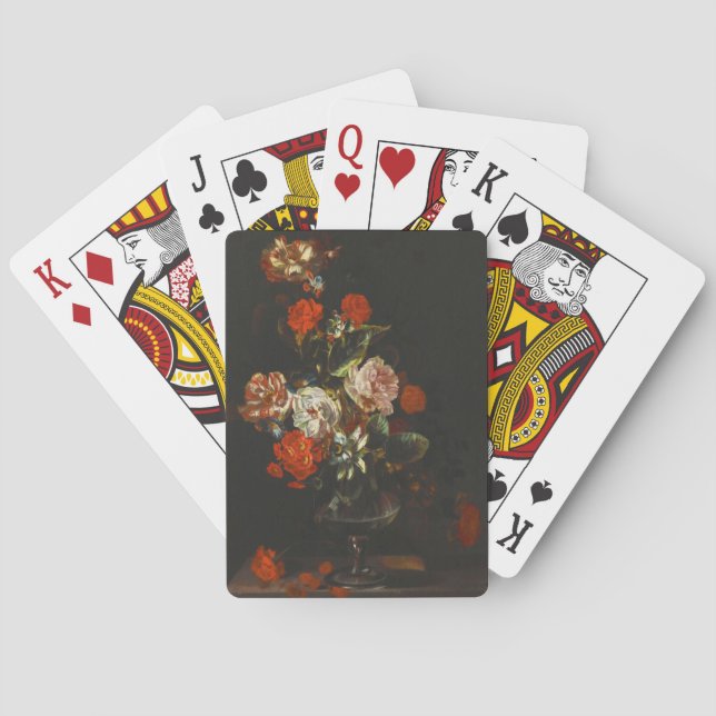 Baralho Vintage Ainda Life with Flowers (Verso)
