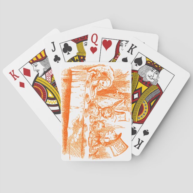 Baralho Vintage Alice no Partido Tea das Maravilhas (Verso)