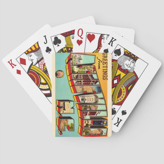 Baralho Vintage Asheville NC Playing Cards (Verso)