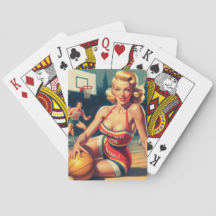 Baralho Vintage Basball Girl