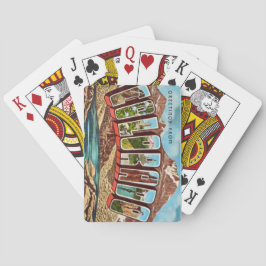 Baralho Vintage Blue Colorado Saudando Placas