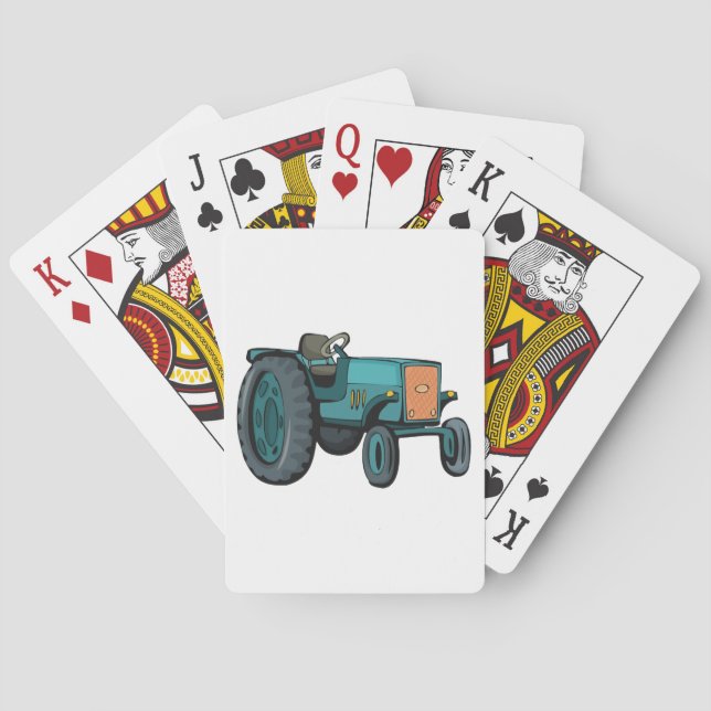 Baralho Vintage Blue Trator Fazenda Life (Verso)