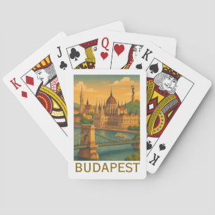 Baralho Vintage Budapest Hungria Viagem Art Impressão