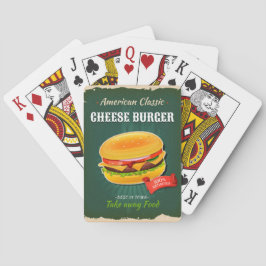 Baralho Vintage Cheeseburger Ad