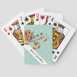 Baralho Vintage Cherry Blossom Love Bird Peach