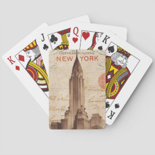 Baralho Vintage Chrysler Building in New York