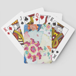 Baralho vintage Cigarro Folha azul branco cor-de-rosa verd