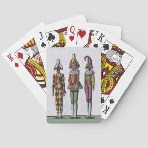 Baralho Vintage Colorful Whimsical Three Jester Dols