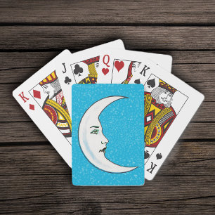 Baralho Vintage Crescent White Moon Face White Stars
