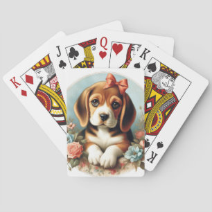 Baralho Vintage Cute Beagle Puppy