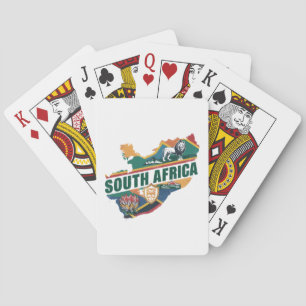 Baralho Vintage Elegant South Africa Viagem Souvenir