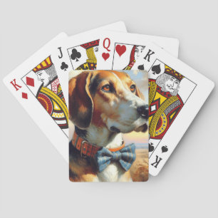 Baralho Vintage English Foxhound Painting