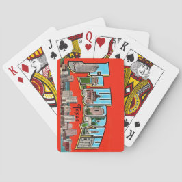 Baralho Vintage Fort Wort TX Playing Cards