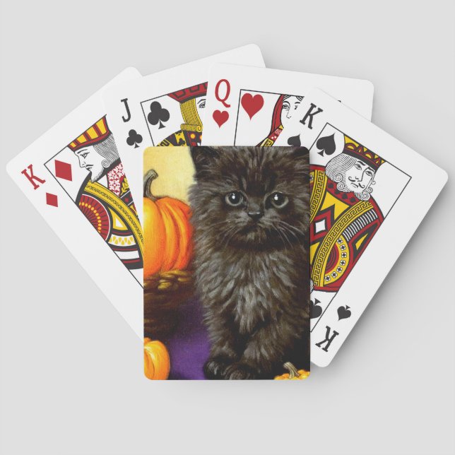 Baralho Vintage Halloween Kitten (Verso)
