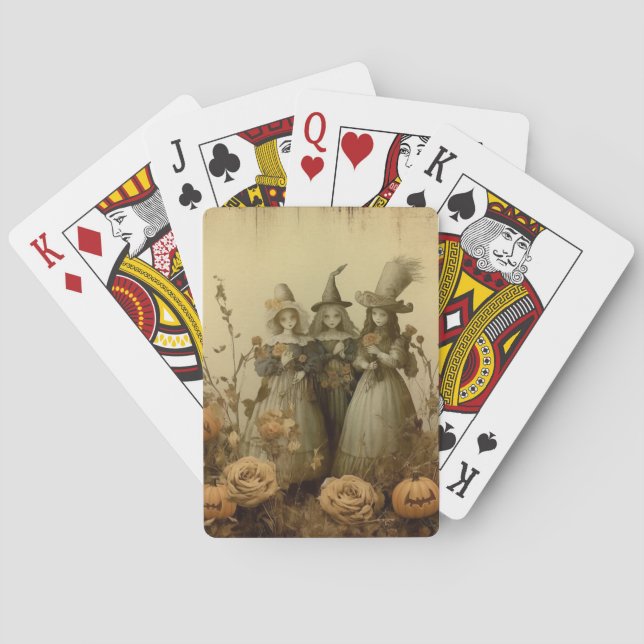 Baralho Vintage Halloween Witchcraft (5) (Verso)
