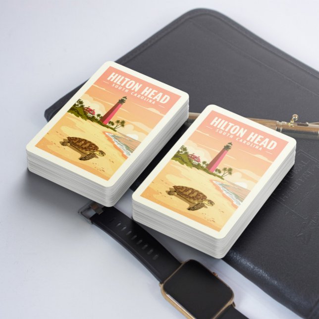 Baralho Vintage Hilton Head South Carolina (Criador carregado)