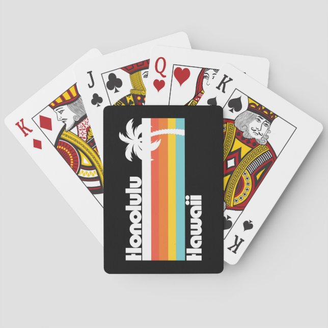 Baralho Vintage Honolulu Hawaii (Verso)
