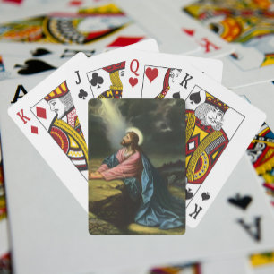 Baralho Vintage Jesus Cristo Rezando, Jardim de Gethsemane