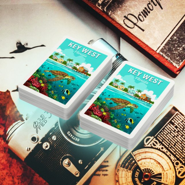 Baralho Vintage Key West Florida (Criador carregado)