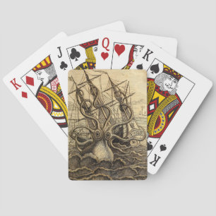Baralho Vintage Kraken Impressão