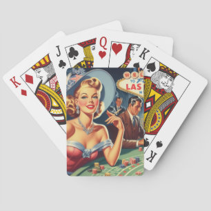 Baralho Vintage Las Vegas Casino Pin Up