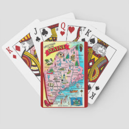 Baralho Vintage Maine Map Playing Cards