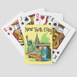 Baralho Vintage Nova Iorque estátua da liberdade Viagem