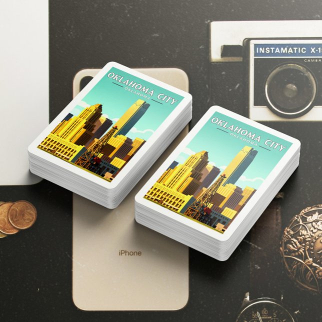 Baralho Vintage Oklahoma City Oklahoma (Criador carregado)