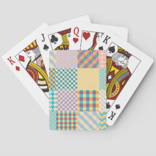 Baralho Vintage Patchwork: Textile Seamless Background (Co