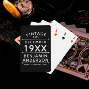 Baralho Vintage personalizada envelhecida até a perfeiç