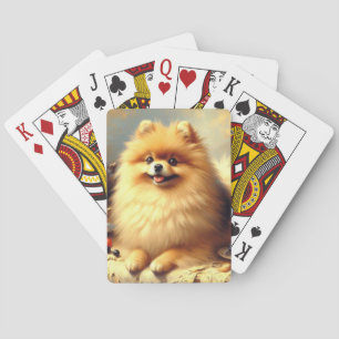 Baralho Vintage Pomeranian - Pintura de cães