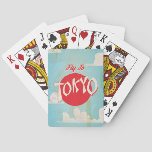 Baralho Vintage posteres de viagens de Tokyo, Japão