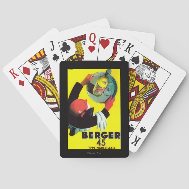 Baralho Vintage PosterEurope de Berger 45 (Verso)