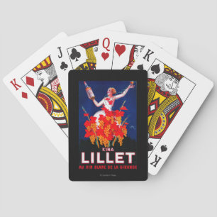 Baralho Vintage PosterEurope de Lillet das kinas