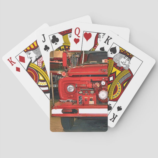 Baralho Vintage Red Fire Truck (Verso)