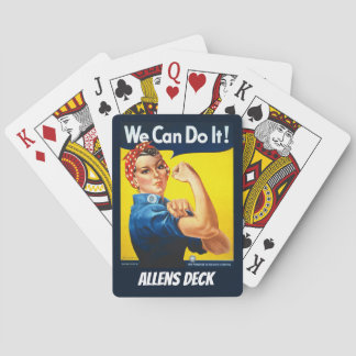 Baralho Vintage Rosie the Riveter Poster Playing Cards