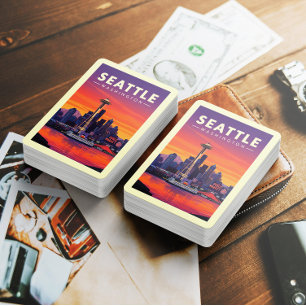 Baralho Vintage Seattle Washington