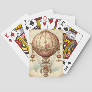 Baralho Vintage Steampunk Pink Air Balloon