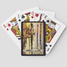 Baralho Vintage "Venise et le Lido" Itália: cartas de joga
