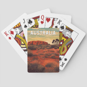 Baralho Vintage Viagem de ilustração da Austrália