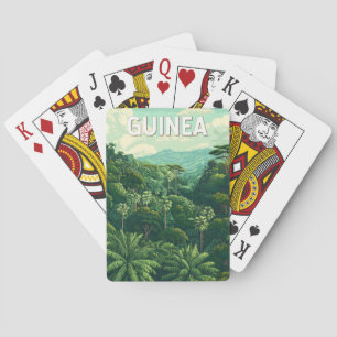 Baralho Vintage Viagem de Ilustração da Guiné