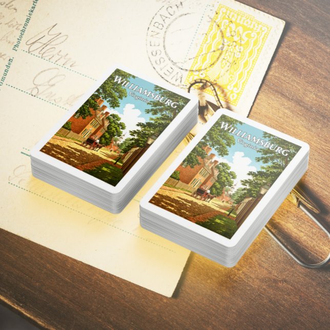 Baralho Vintage Williamsburg Virginia (Criador carregado)