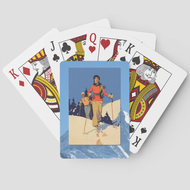 Baralho Vintage Winter Sports - Na pistola (Verso)