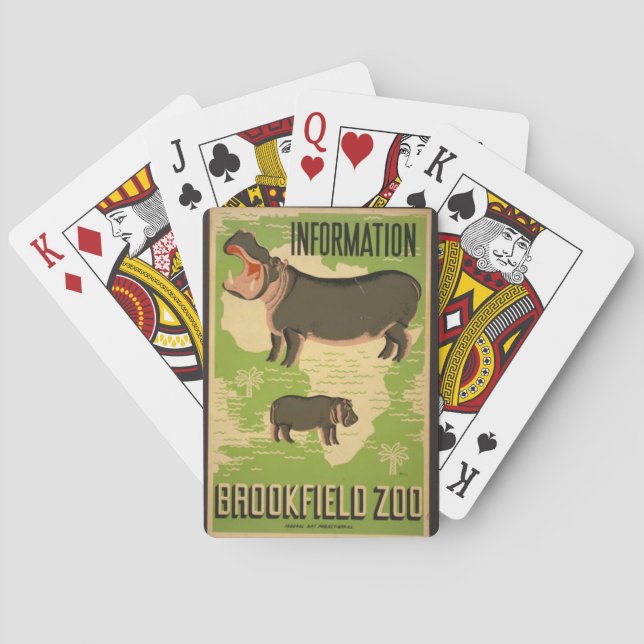 Baralho "Vintage WPA Brookfield Poster" (Verso)