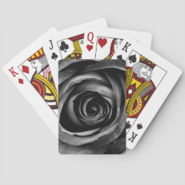 Baralho Vintagem Floral Decorativa de Flor Rosa Preto