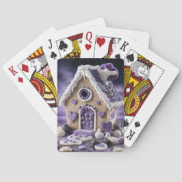 Baralho Violet Enchanted Gingerbread House Playing Cards