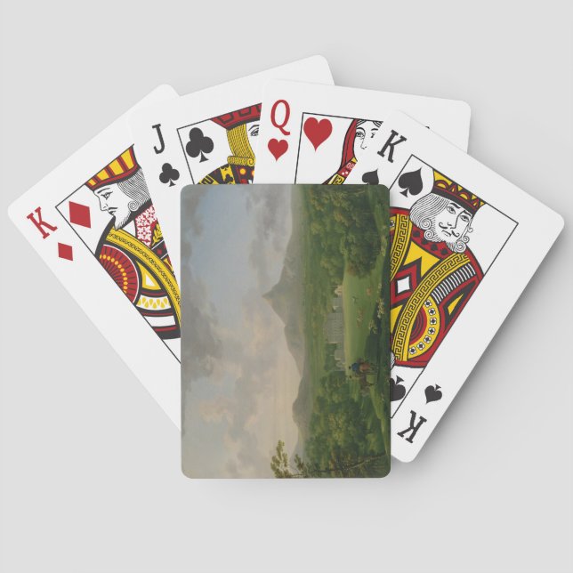 Baralho Vista de Powerscourt, condado Wicklow, c.1760-2 (Verso)